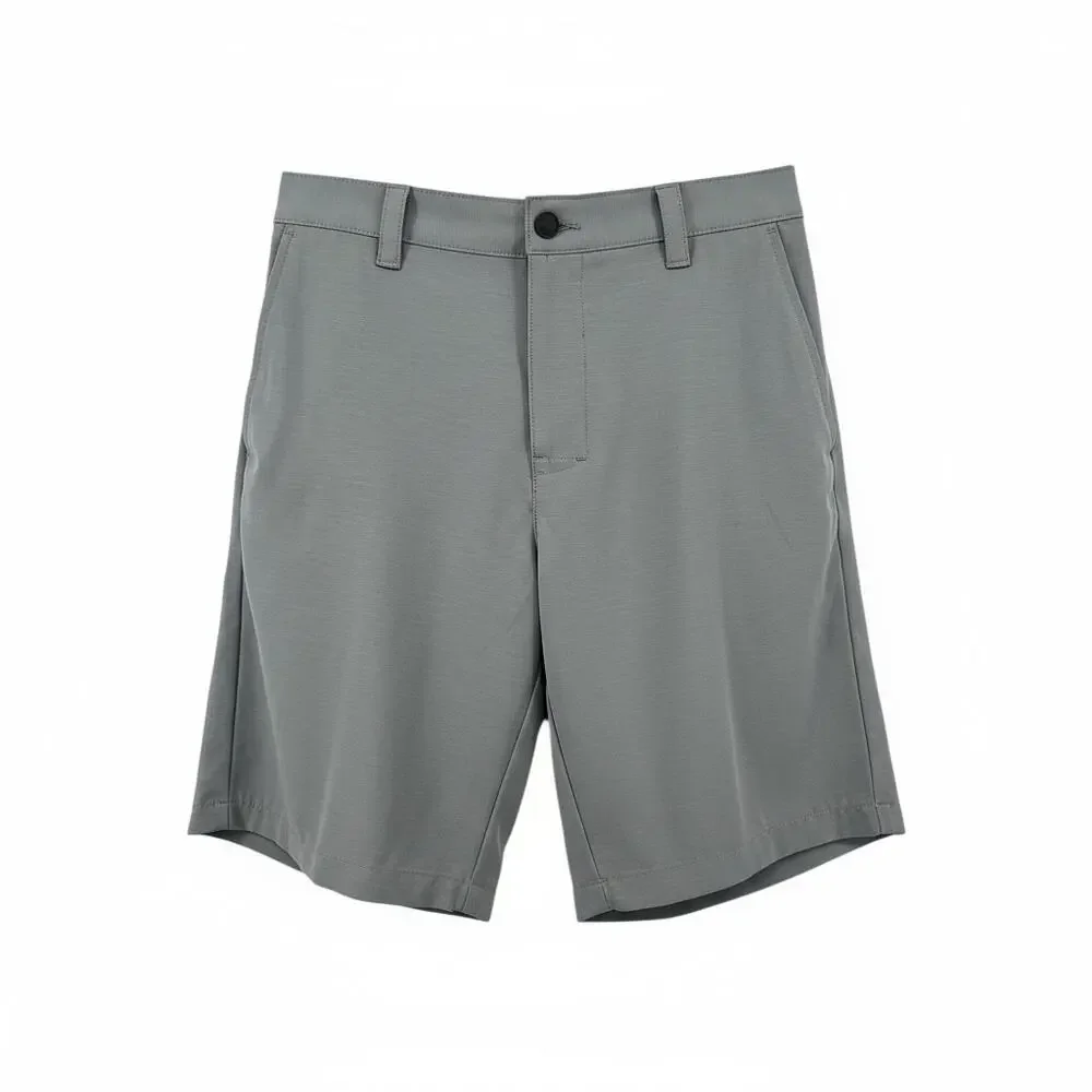 Banana Republic Size 36 Shorts Men's Elastic Back Flat Front Gray Pocket Stretch